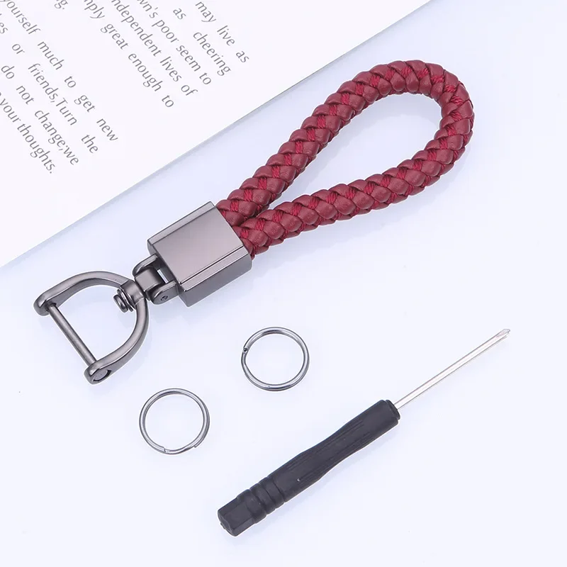 Keychains  Chain Carabiner for Keys  High-grade Wear-resistant Chains Braided Rope Chain Carabiner for Keys