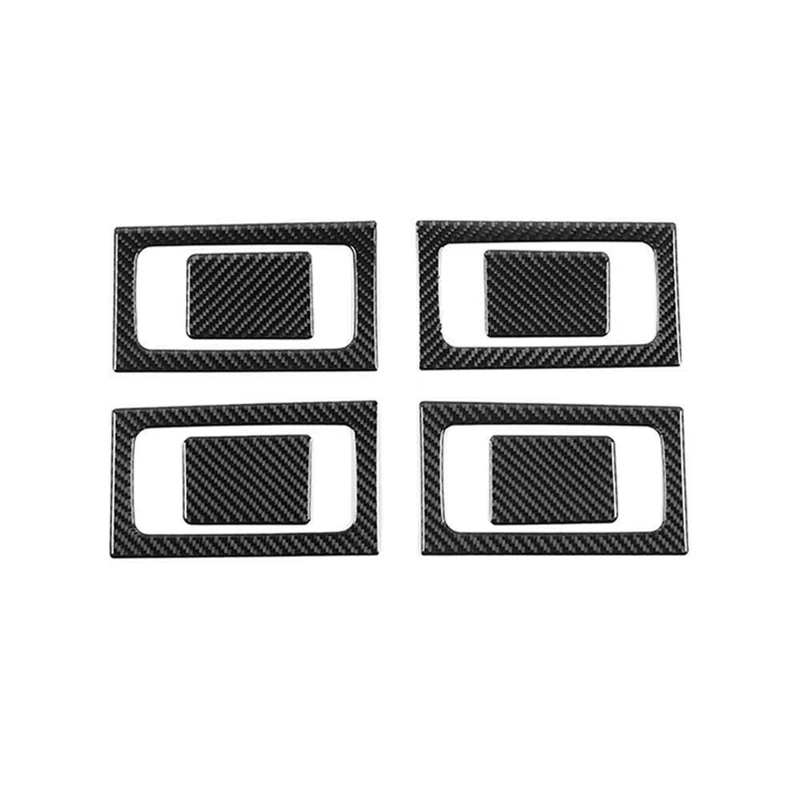 

Car Inner Door Handle Cover Trim Decoration Stickers for Ford F150 2009-2014 Accessories - Soft Carbon Fiber