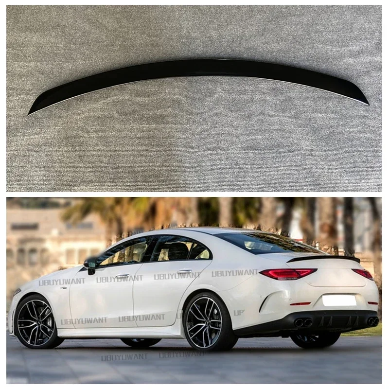 For Mercedes-Benz CLS300 CLS350 CLS450 CLS53 Sedan CLS C257 2018 2019 2020 Carbon Fiber Rear Trunk Wing Lip Rear Spoiler Wing