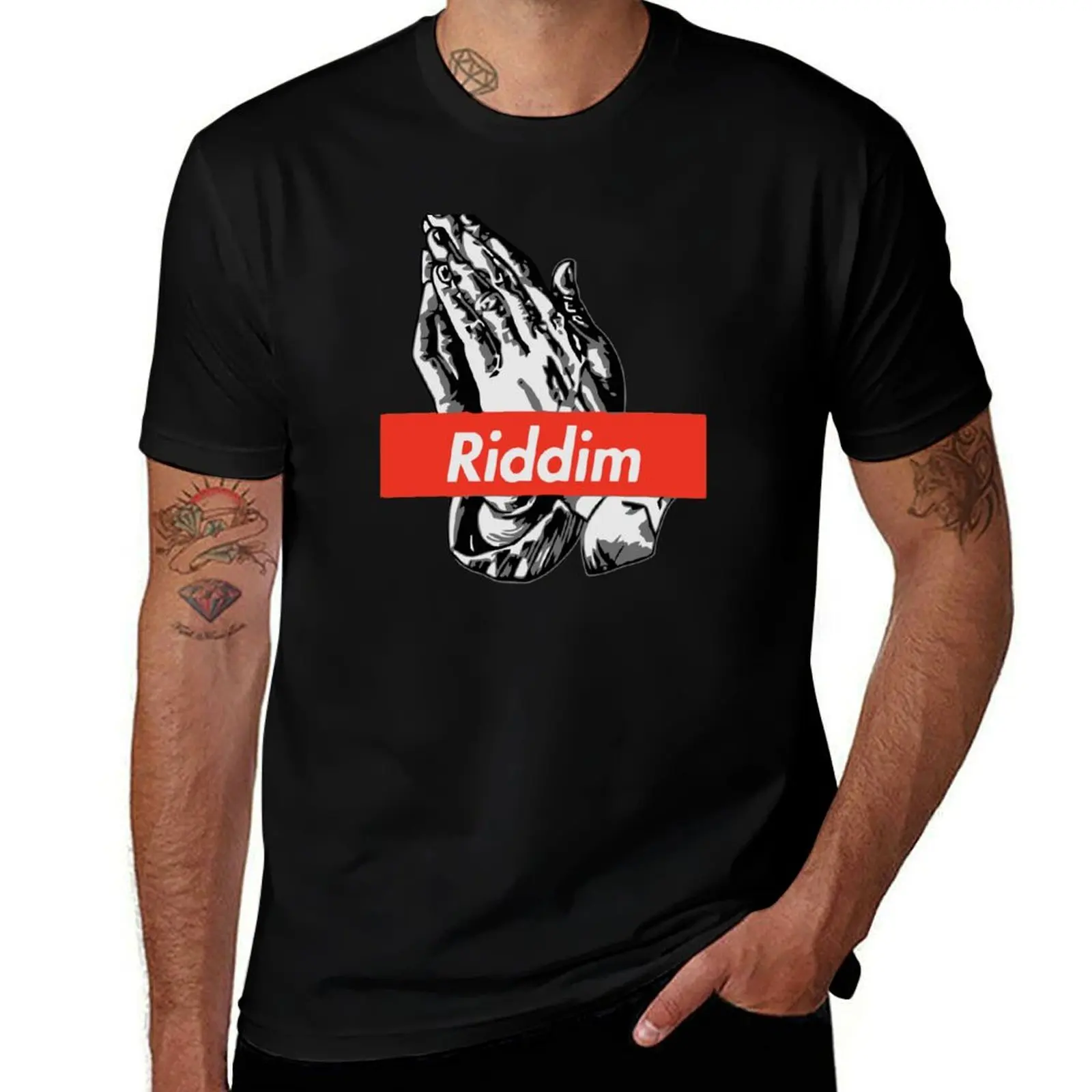 RIDDIM PRAY T-Shirt Fashion Casual Short Sleeve Top
