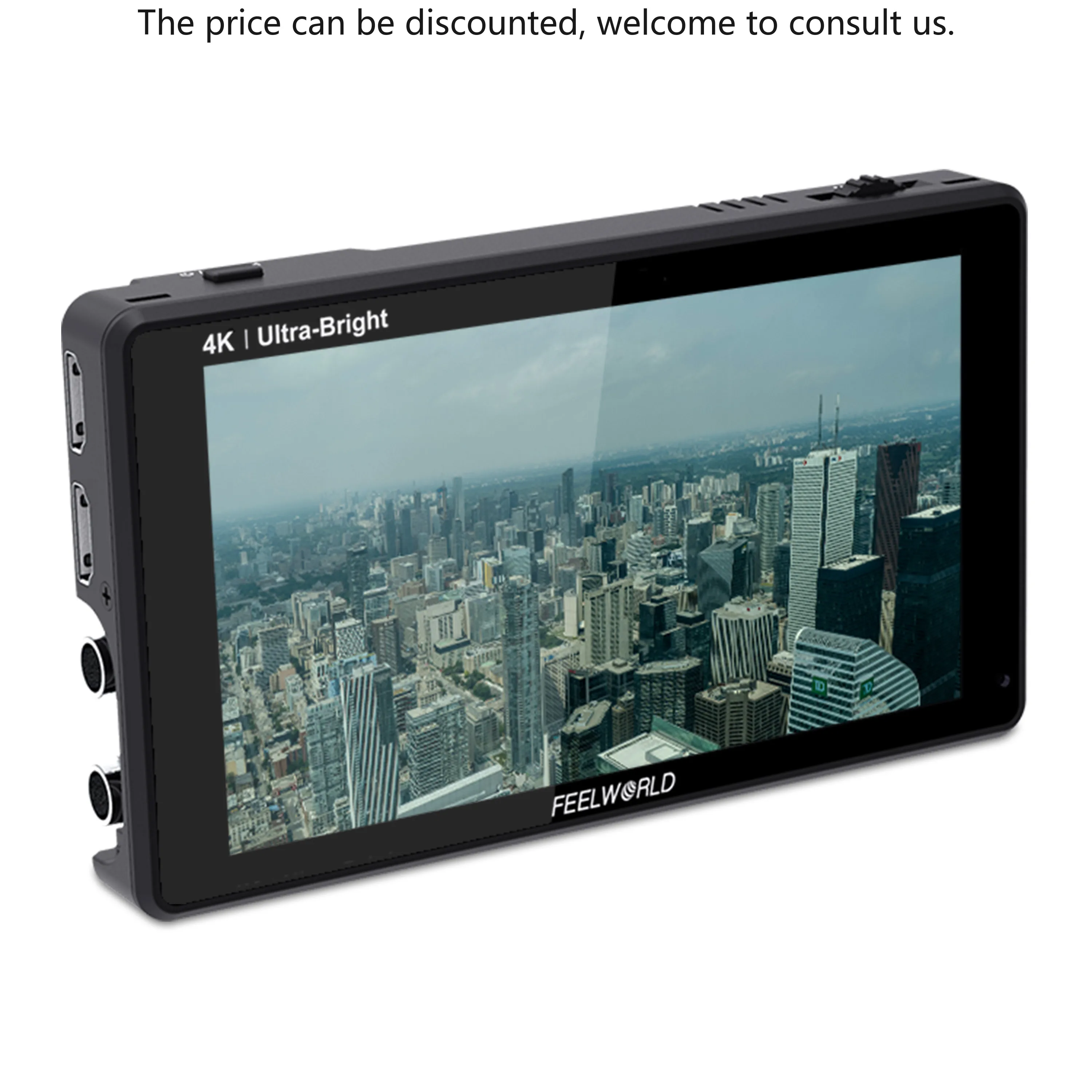 

FEELWORLD OEM/ODM LUT6S Professional 6 Inch 2600nits Ultra-Bright HDR DSLR Camera Monitor With 3D LUT Waveform/VectorScope