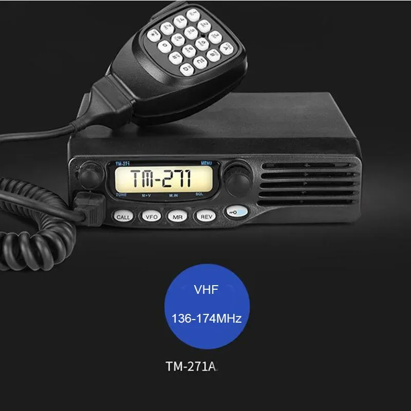 TM-271A Rádio de carro móvel, banda única, VHF, UHF, transceptor FM, estação repetidora para KENWOOD, TM271, TM471, Walkie Talkie