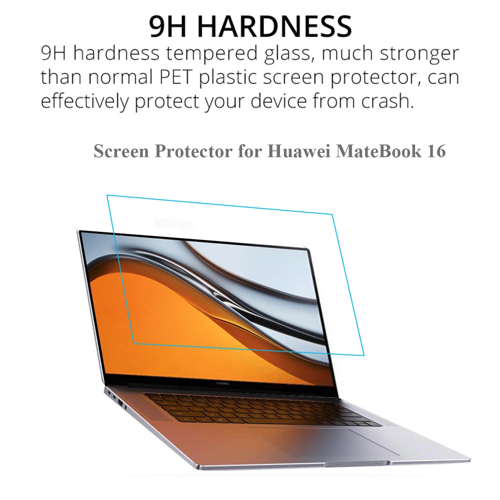 For Huawei Matebook 16 Screen Protector Laptop Tempered Glass for Mate Book 16 0.3MM 9H HD Transparent Protective Film