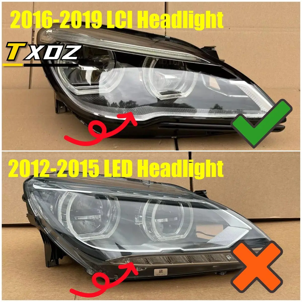 White Angel Eye DRL Board for 2017 2018 BMW F12 F13 F06 Gran Coupe LCI 640i 650i M6 Daytime Driving Light Module 63117394901