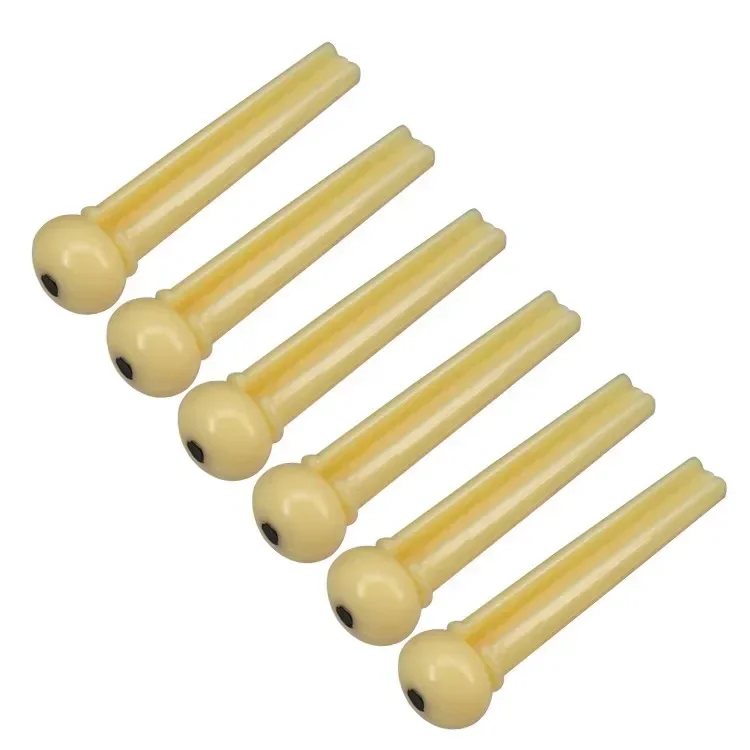 6-String Guitar Nut Saddle Bridge Pins Set Portable Guitarra Nail Peg Kits For Acoustic Guitars Musical Instrument Accessories