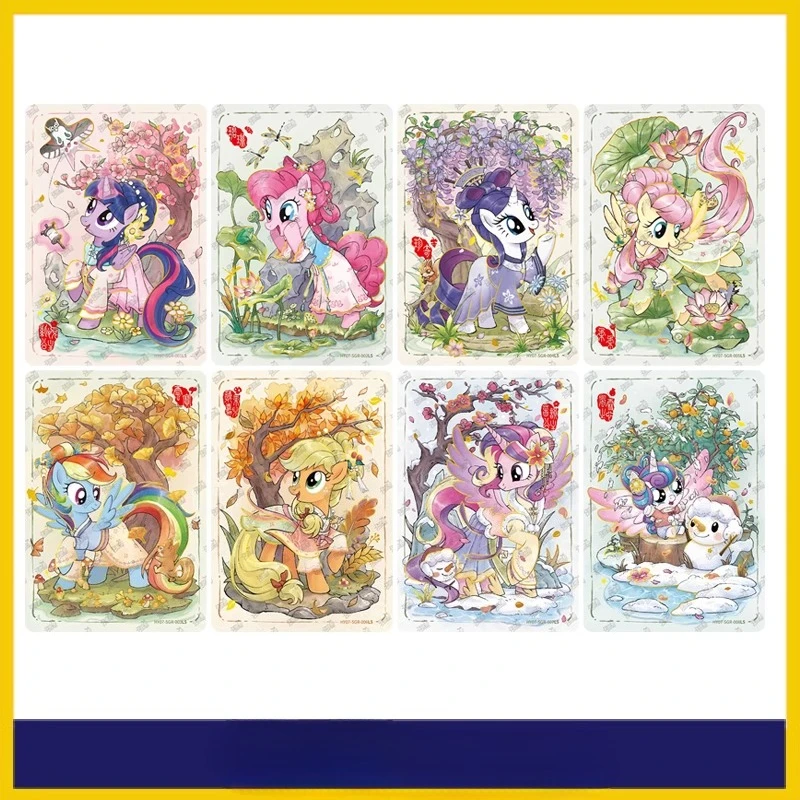 

KAYOU Genuine My Little Pony Moon Bag 7th Bullet SC Biqi Rourou SGR Card Аниме Коллекционная карта Детские игрушки Рождественский подарок