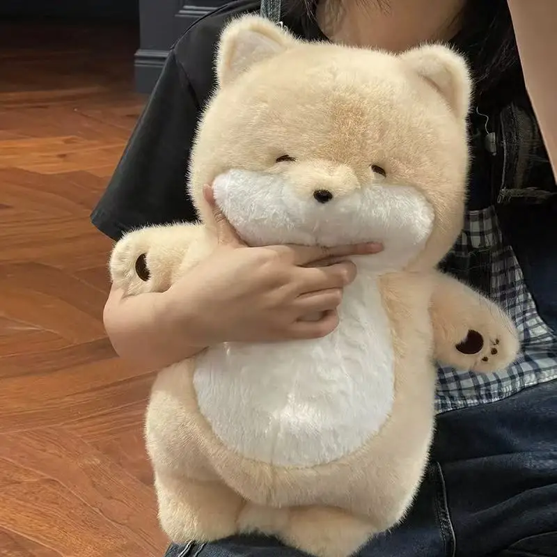 لطيف S iba Inu Plu لعبة دمية جرو Bede Canion Slumber Buddy لينة PP القطن شغل الكلب Pluie للمراهقين و...