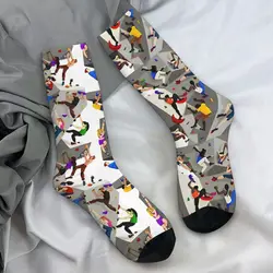 Bouldering Climbing Wall Climber Socks Tribute to Bouldering Fashion Stockings Autumn Non-Slip Men Socks Pattern Cycling Socks