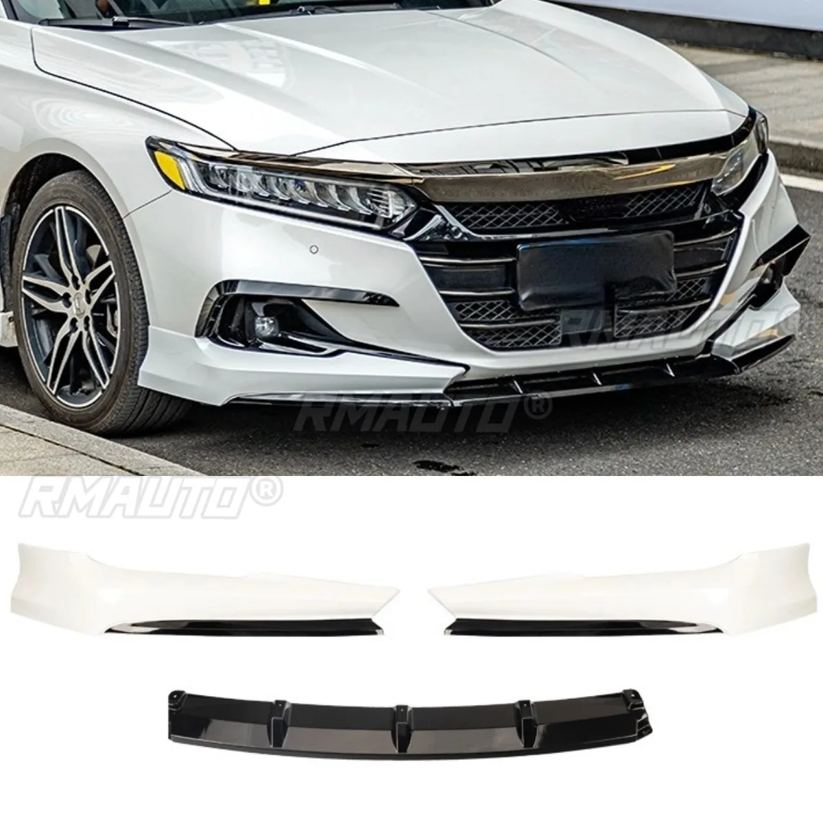 Car Front Bumper Lip Splitter Foglight Frame Cover Body Kit For Honda Accord tenth And A Half Generation AK 2022 Car Accessories