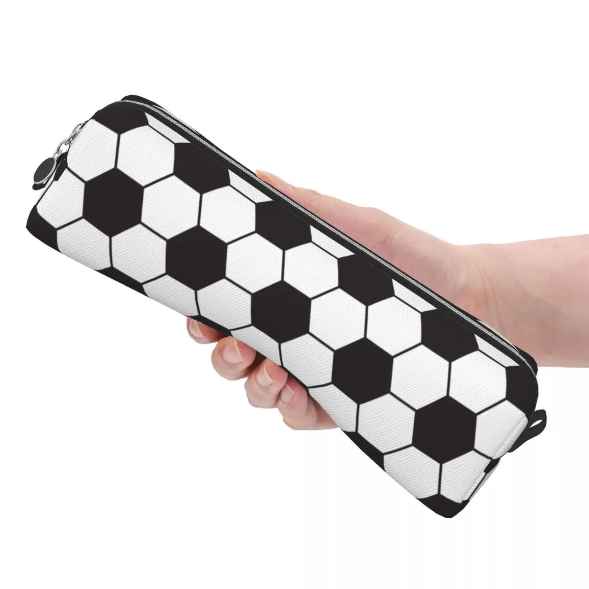 클래식 축구 연필 케이스 귀여운 축구 공 스포츠 펜 상자 가방 소녀 소년 대형 스토리지 사무실 화장품 연필 케이스