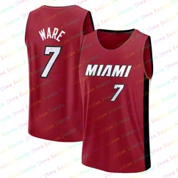 24/25 Newest MIAMI Heat Basketball Jersey Vest Fashion Men's Sports Sleeveless Tank Top Casual Outdor Fans Basketball Shirts