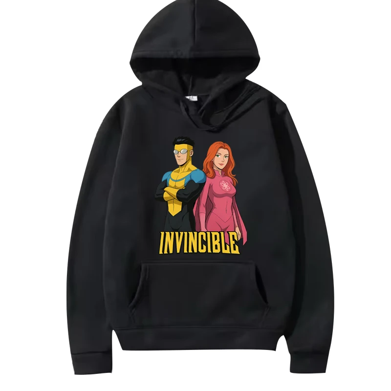 

Invincible and Atom Eve hoodie 2025 new men ’s women vintage manga Long sleeve streetwear print Graphics oversized hoodie unisex