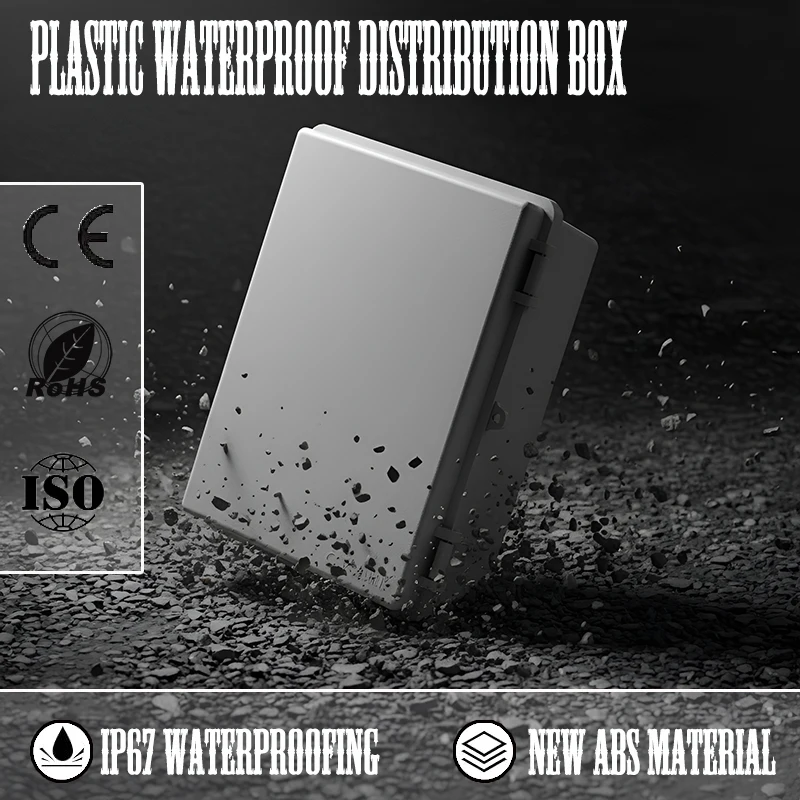 IP67 outdoor waterproof box, ABS engineering plastic base box, outdoor monitoring power box