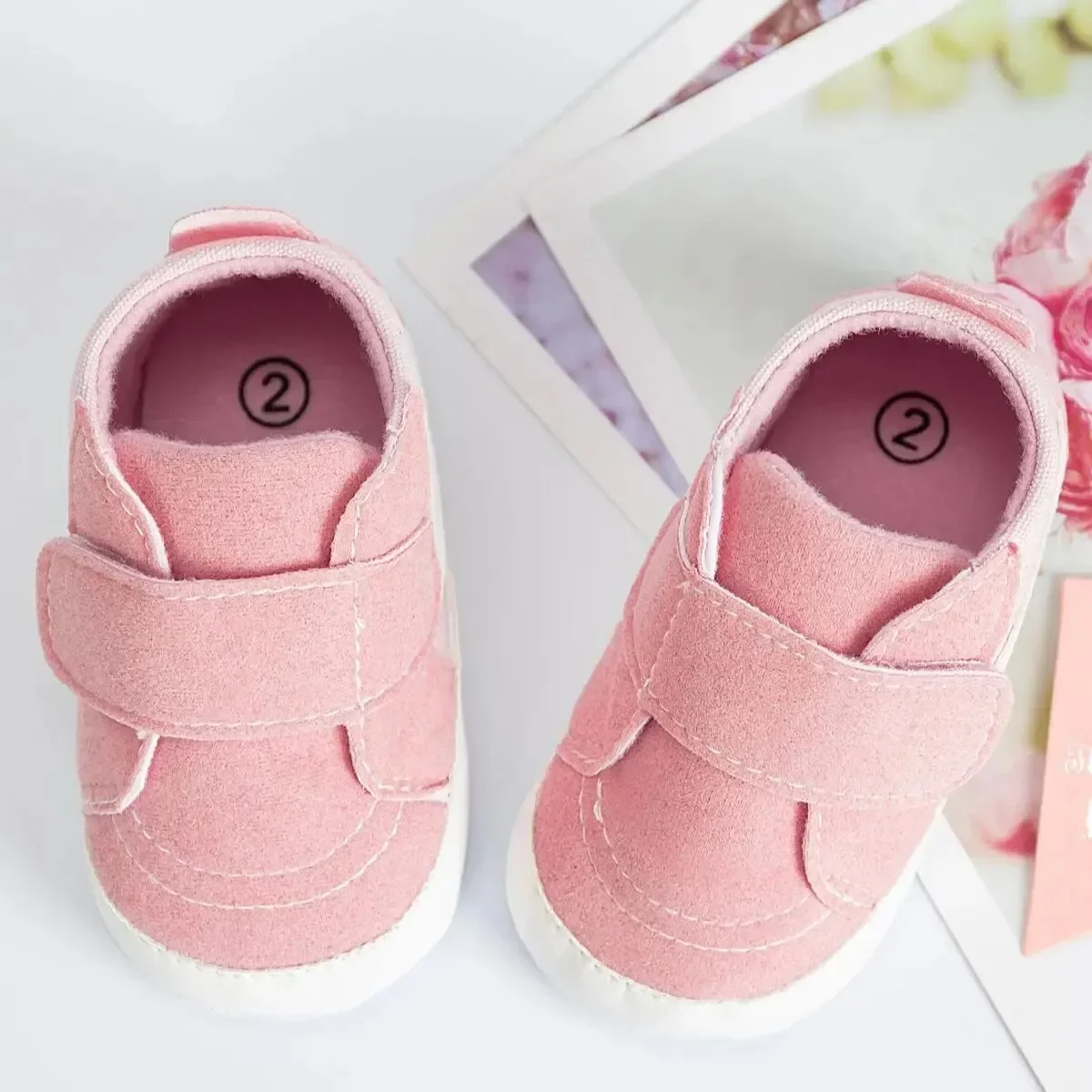 Meckior Nieuwe Babyschoenen Meisjes Jongens Vrijetijdsschoenen Katoen-Gewatteerde Antislip Zachte Zool Baby Peuter Eerste Wandelaars 2-Kleuren 0-18M