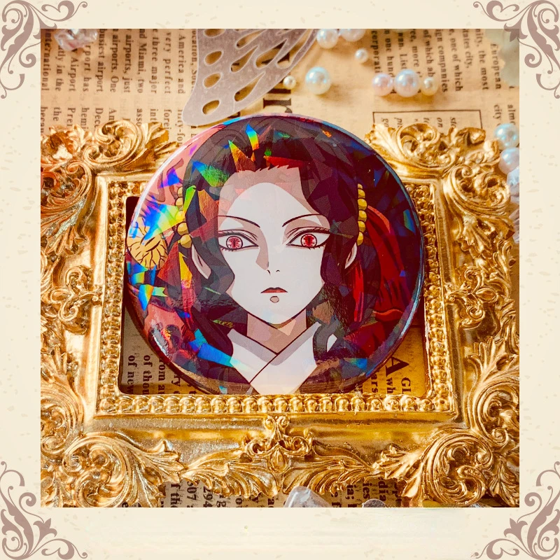 Demon Slayer Kimetsu no Yaiba 58mm Metal Badge  Tanjiro, Nezuko, Zenitsu, Inosuke anime figure