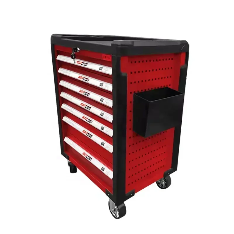 Factory Sale Steel Rolling Toolbox Heavy Load Drawers Workbench and Tool Cabinet for Vehicle Use