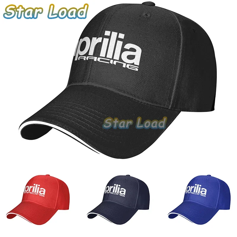 Aprilia Motorcycle Baseball Cap Hat Black Printed Mens Sport Hip Hop Sun Summer Casquette Snapback Solid Color Boys Bonnet