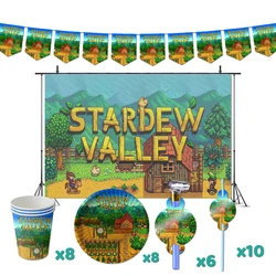 Stardew Valley Birthday Party Decorations Game Theme Supplys Banner Cups Plates Sebastian Emily