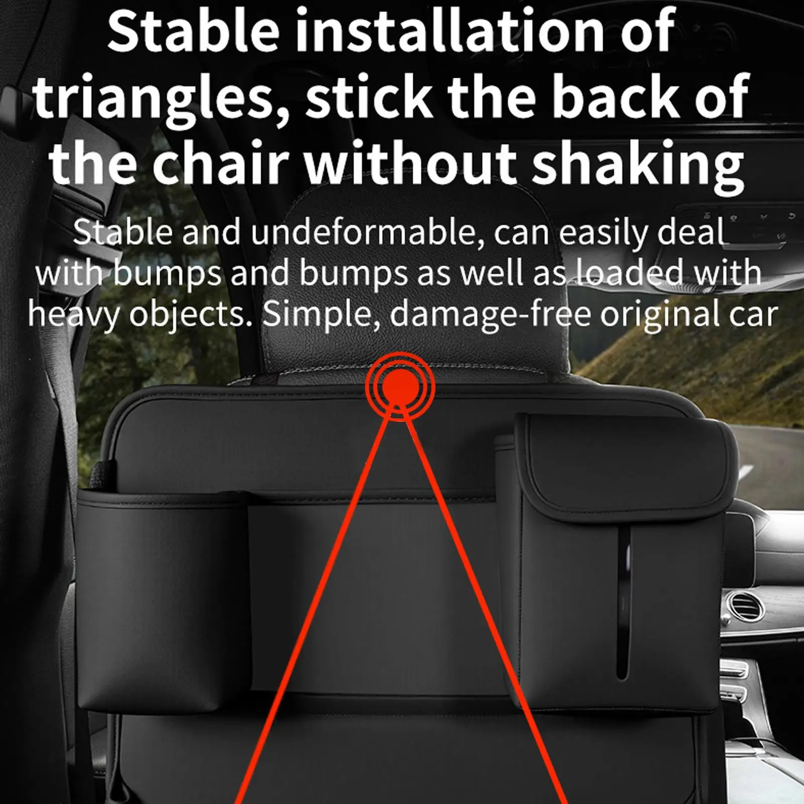 

Поднос для автомобильного сиденья из искусственной кожи, складной многофункциональный автомобильный аксессуар, органайзер на спинку сиденья для автомобиля, грузовика, внедорожника, фургона, двери, поездки на дорогу