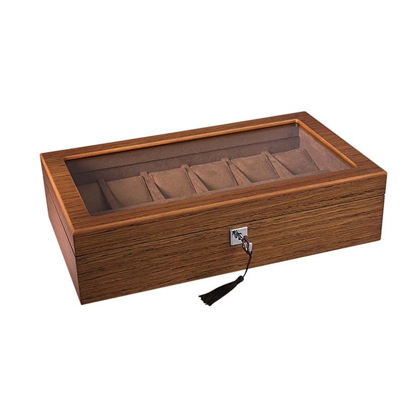 Retro Wooden Watch Display Case Jewelry Collection Storage Durable Packaging Holder Watch Organizer Box Casket