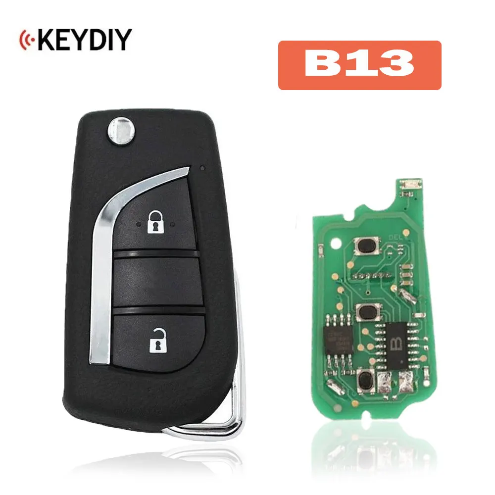 

1 шт. KEYDIY KD B13 брелок для дистанционного управления автомобилем лампа/лампа + 1 автомобильный ключ для Toyota Style KD900 B серии лампы/KD мини пульт дистанционного управления