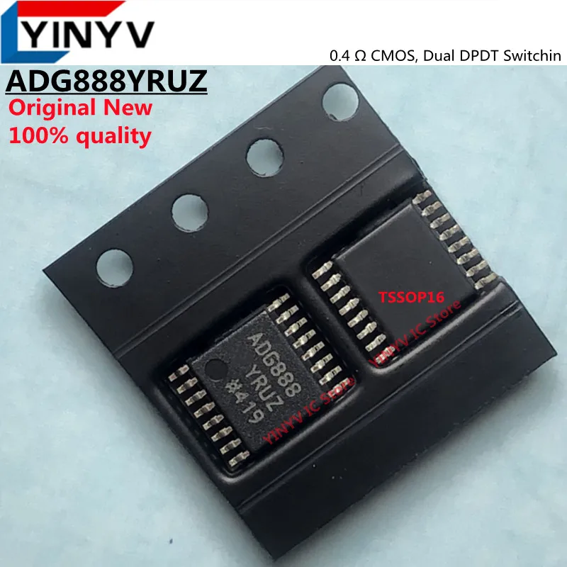 5Pcs ADG888YRUZ-REEL7 ADG888YRUZ  ADG888 TSSOP16  0.4 Ω CMOS, Dual DPDT Switchin Chipset 100% new imported original 100% qualit