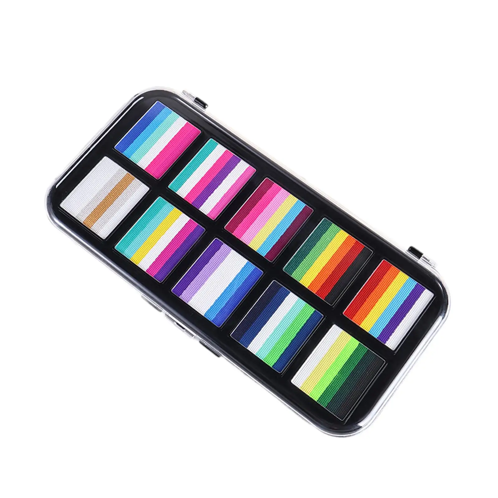 Water Based Face Body Paint Palette Vibrant Pigments Pro Quality for Theater Cosplay and Holiday Makeup