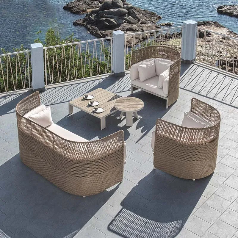 

Скандинавские диваны для гостиной, уличные диваны, балкон, чайный столик для отдыха, дизайн садовых диванов, современная мебель для виллы, Gartenstuhl Lshysf