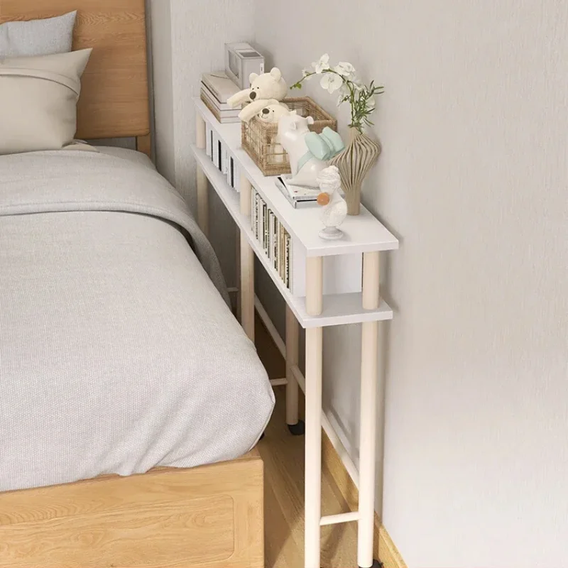 

Multi-Functional Seam Storage Rack Bedside Narrow Gap Table Small Family Bedroom Desk Sofa Table