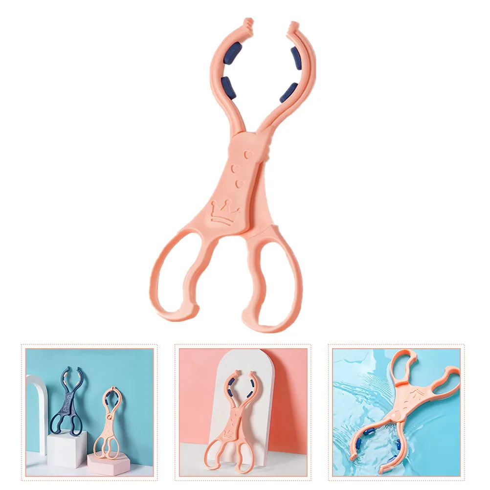 

Baby Bottle Clamp Hot Bottle Holder Long Handle Anti-Slip Clamp Tongs for Infant Bottles Soothers Sterilizer Pan Safe Grip