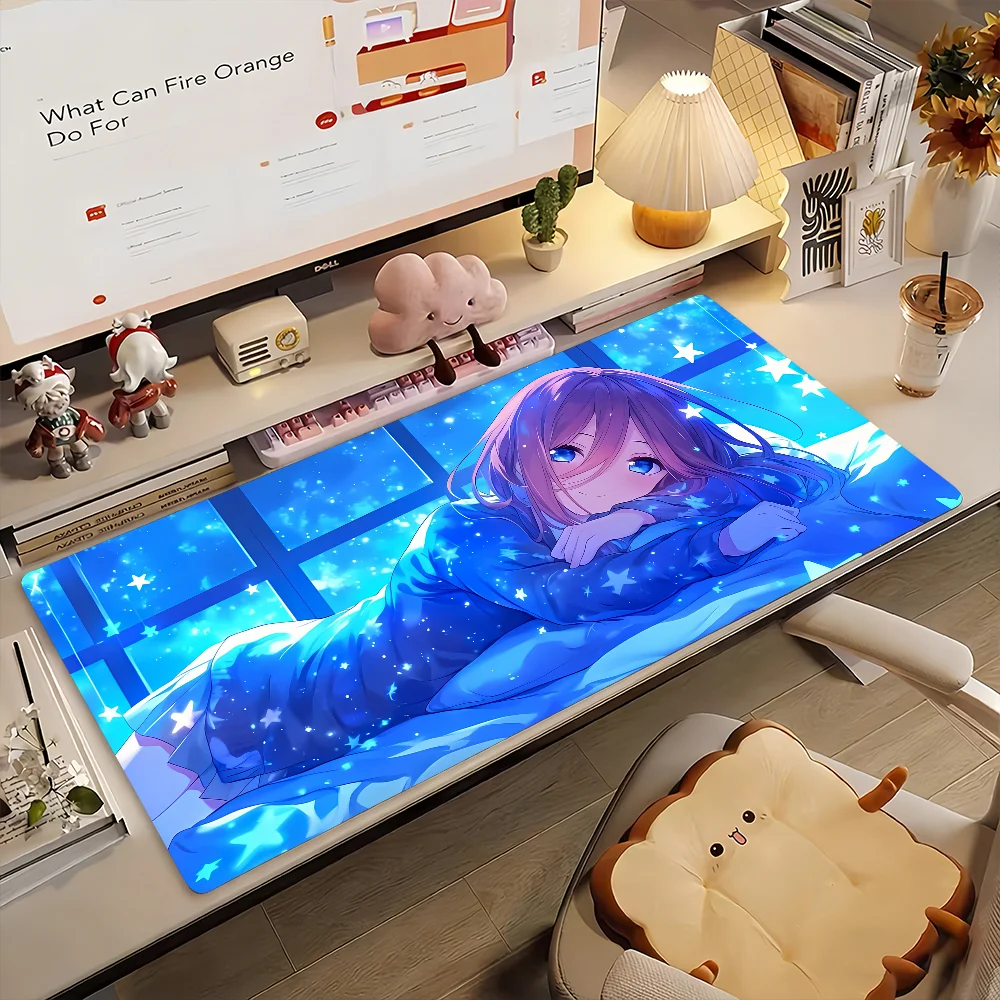 Anime Miku Nakano Mouse Pad Computer Laptop Rubber Non-slip Mouse Mat Mousepad Gamers Decoracion Desk Mat