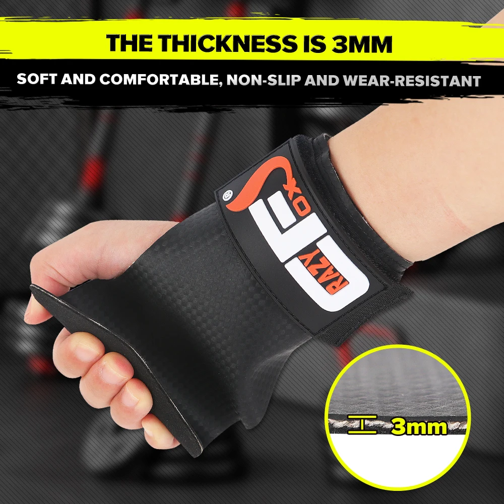 Gym Lifting Straps with Pull Up  Quad Ultra Magnesium-Free Gloves Weightlifting Mitts for Crossfit or Gymnastics Athletes