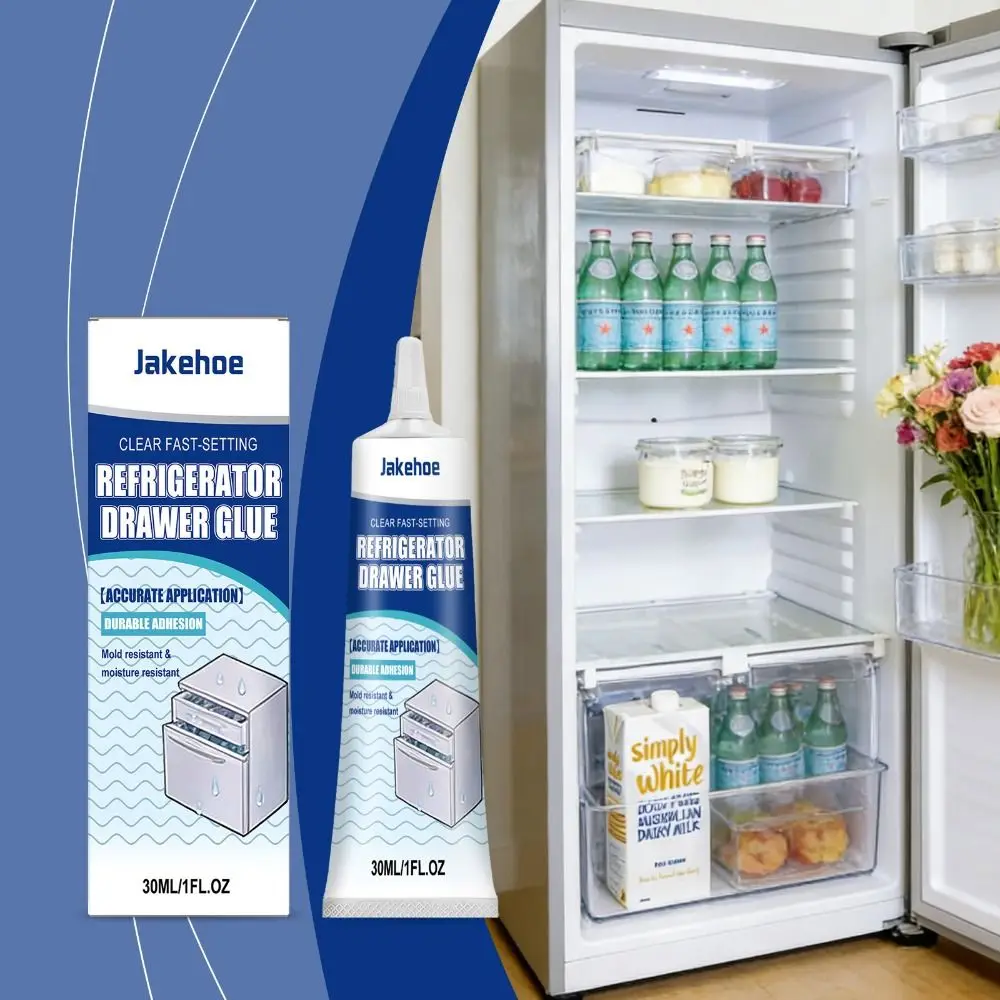 30ML Refrigerator Repair Adhesive Waterproof Cold Resistant Fridge Sealant Glue Plastic Glass Compatible Quick Drying Adhesive