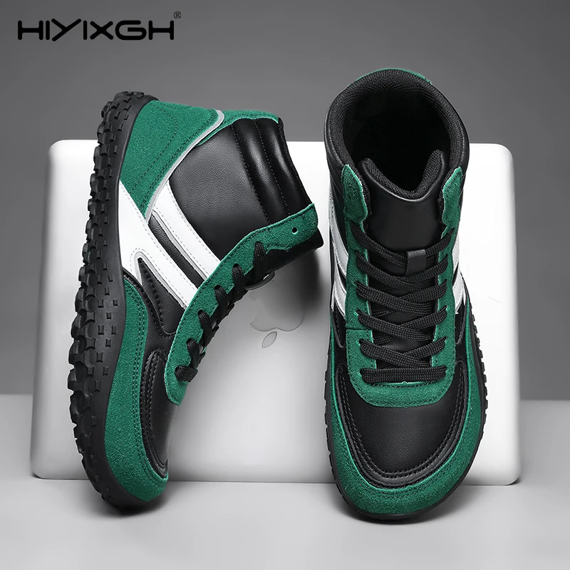 جديد الشتاء الجوارب في الهواء الطلق مقاوم للماء أحذية بيرفوت للرجال حذاء من الجلد الحد الأدنى حافي القدمين عدم الانزلاق أحذية رياضية كاجوال حجم كبير