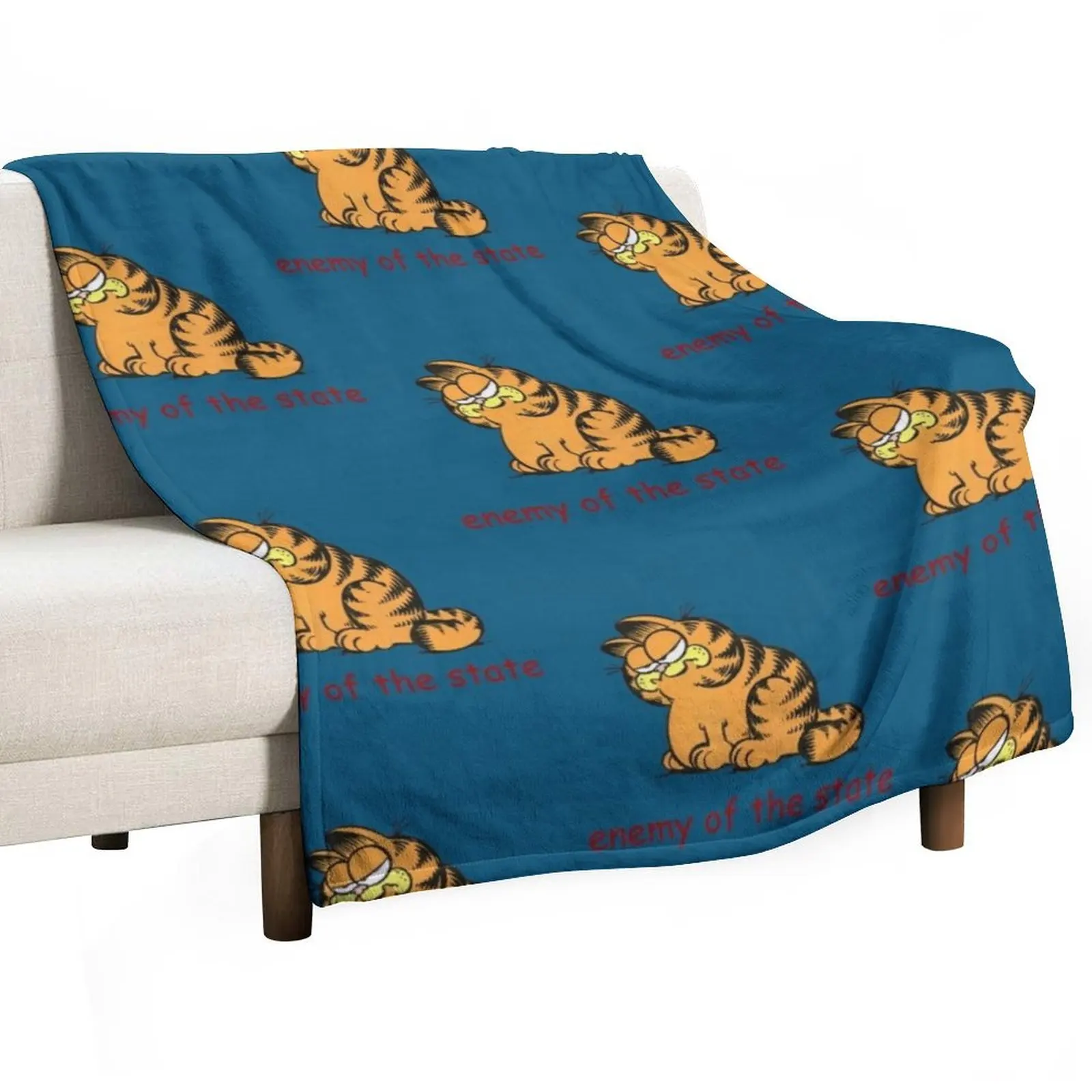 Comrade Garf Throw Blanket blankets and throws Fashion Sofas Blankets