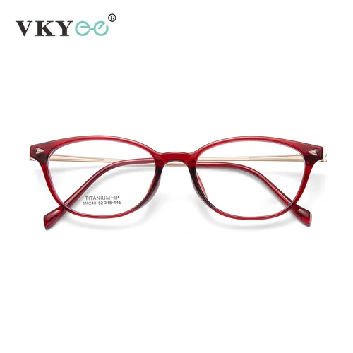 VICKY, gafas de lectura con luz azul para mujer, diseño de montura pequeña ovalada, Simple y elegante, prescripción personalizable M8240