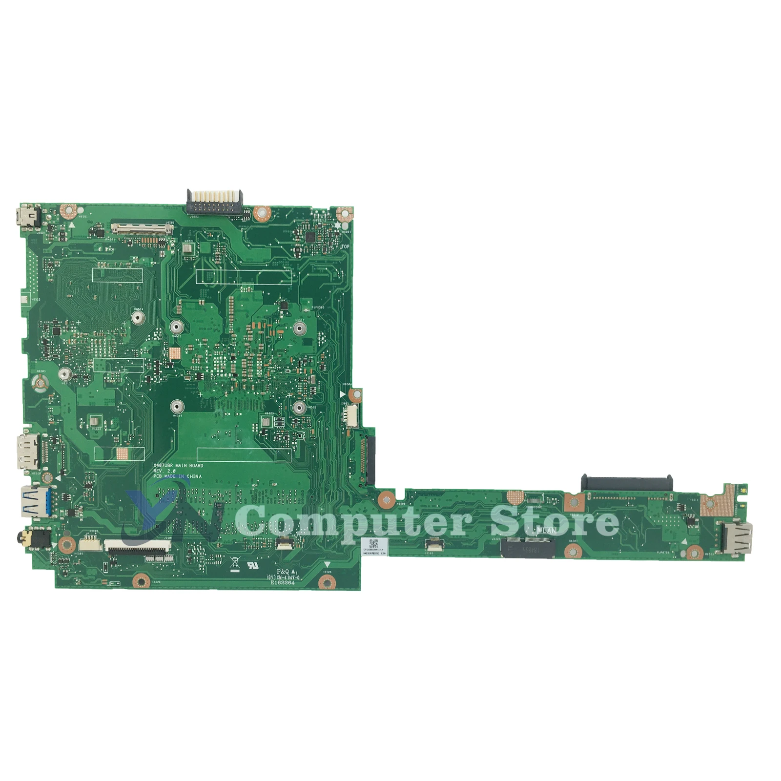 X407ubr Moederbord Voor Asus X407u X407ua X407uv X407uv X407uar X407ufr X407uf Laptop Moederbord I3 I5 I7 7e/8e Uma/Pm 100% Test Ok