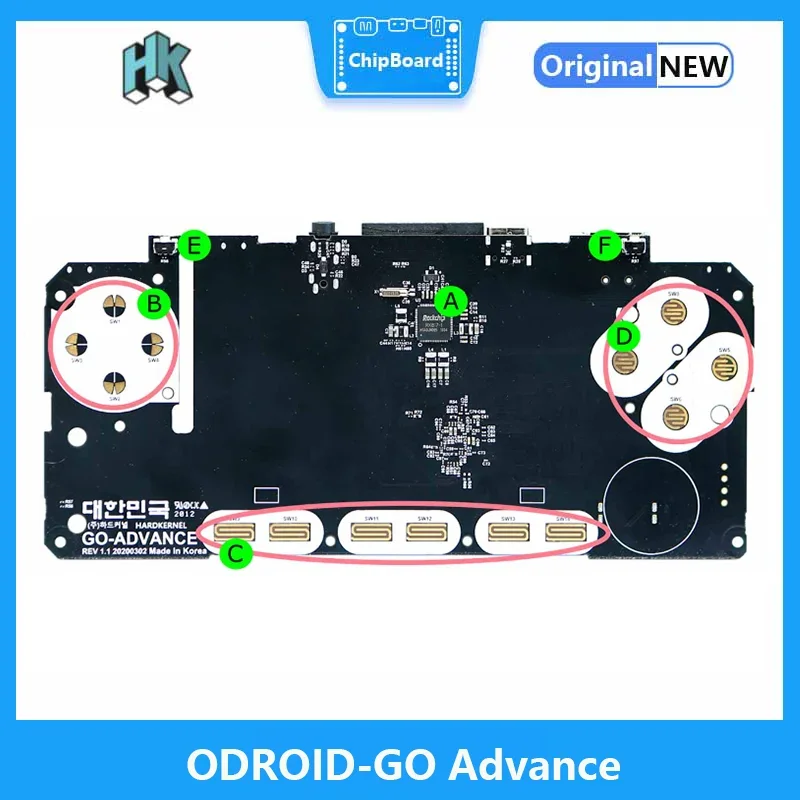 Imagem -06 - Odroid-go Advance Black Edition Branco Claro