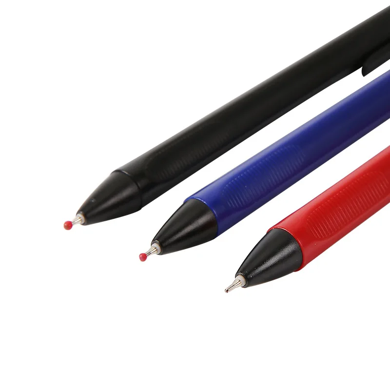 10pcs A2 Gel Pen Feels Comfortable 0.7mm Refill Press Black Red Blue Triangle Student Exam Office Study Stationery Supplies