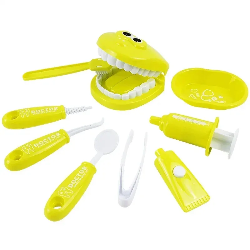 Dental Role Play Kit - Kids Dentist Toy with Teeth Model, Montessori Doctor Pretend Play for Parent-Child Interaction