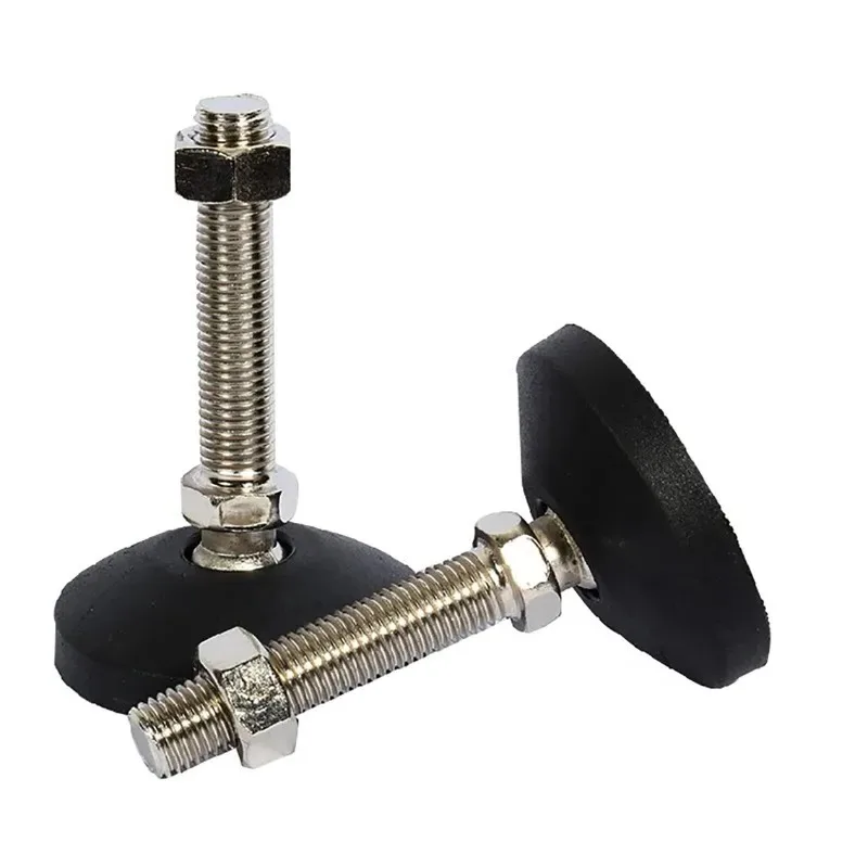 4pcs Nylon Universal Joint Adjustable Furniture Leveling Feet Swivel Base Articulating Legs