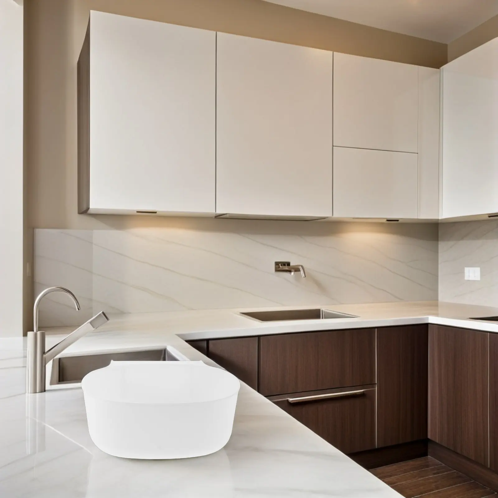 

Комплект из 2 подвесных кухонных контейнеров для компоста на дверцу шкафа, экономящие место, для столешницы, свободный дизайн