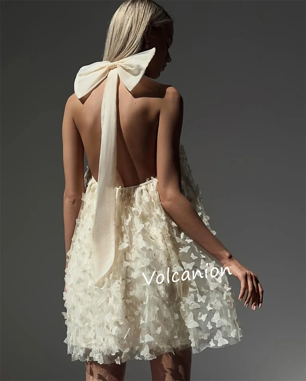 Короткие платья трапециевидной формы с лямкой на бретельках по индивидуальному заказу, вечерние, повседневные, простые, доступны размеры