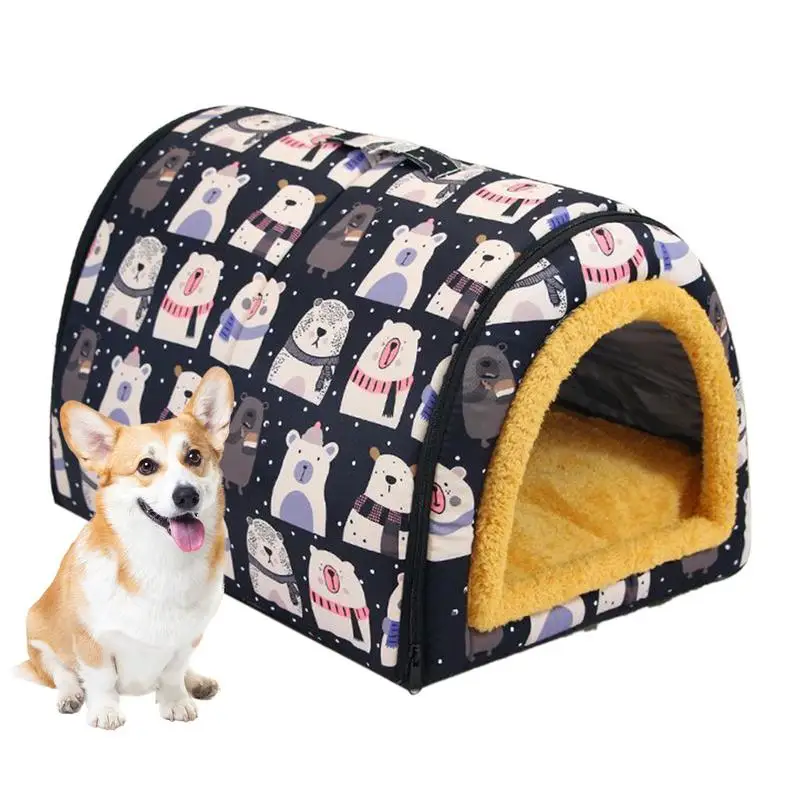 

Cat Houses For Indoor Cats Semi Enclosed Pet Hideout Cat Bed Tent Cat Bed Tent Kitten Hideaway With Cat House Waterproof Tent