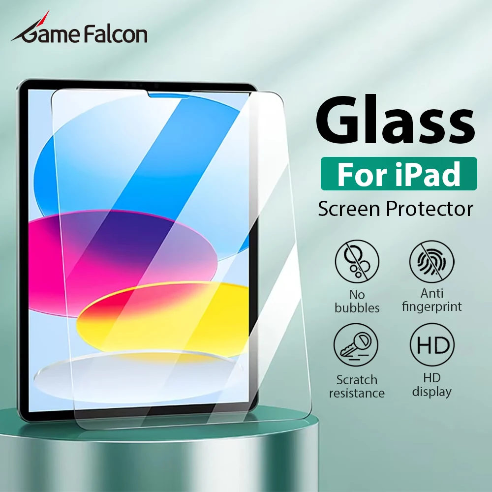 

Tempered Glass For Ipad A16 10 9 9th 10th Generation Pro 11th 13 M4 12.9 Screen Protector Air 11 5 4 3 2 M2 M3 Mini 6 7 A17 Film
