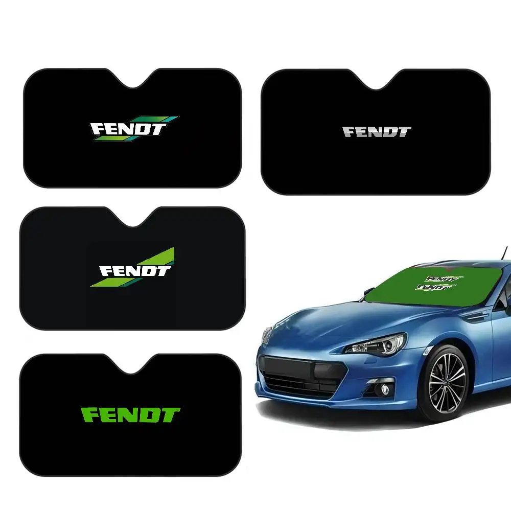 Farming Tractor Fendt Novelty Car Front Windshield Sunshade 70x130cm Cartoon Foils Car Window Windscreen Cover