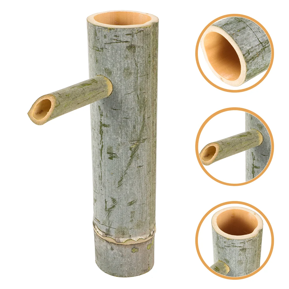 Bamboo Water Accessories Fish Tank Filter Living Room Courtyard Handmade Tube Fortune Decorative Ornaments Fountain Garden