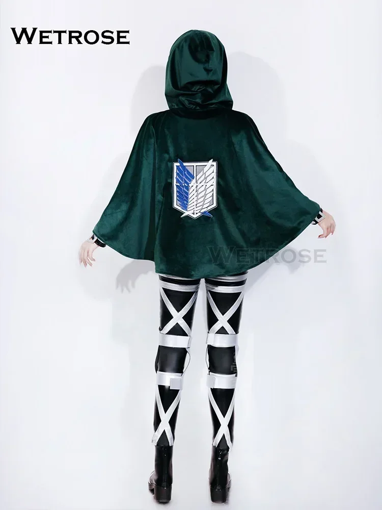 【Wetrose】متوفر أزياء Aot التأثيرية للموسم النهائي تيتان جان ليفي ميكاسا أكرمان أرمين كوني هانج إرين بدلة قتالية