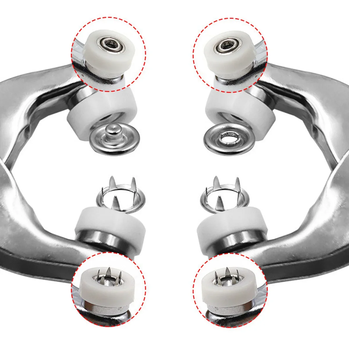 Imagem -04 - Metal Snap Button Fasteners Alicate Tool Button Press Studs Instalando Bolsa de Roupas Acessórios 9.2 mm 9.4 mm