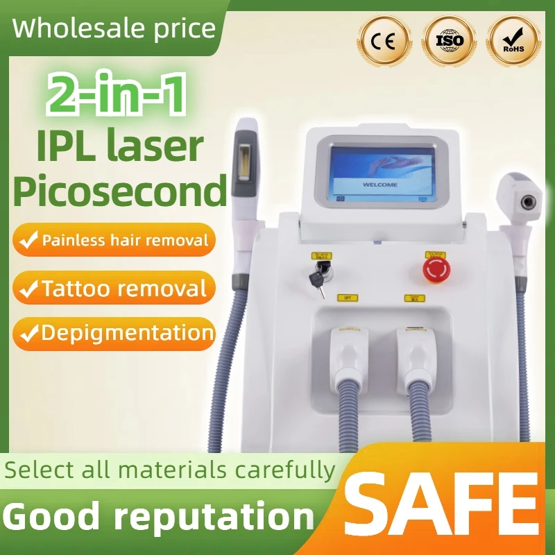 

OPT Picosecond Laser And IPL Laser Hair Removal Machine 2 in 1 Remove Tattoo Pigment Permanent Hair Removal CE Certified